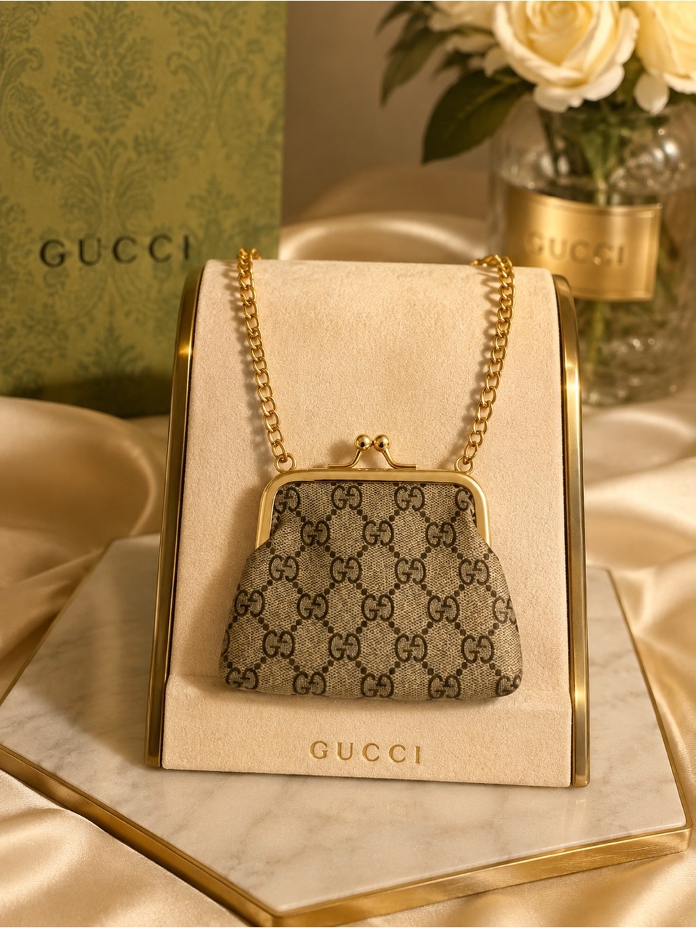 Luxury Fashion Mini Bag on Chain Kisslock